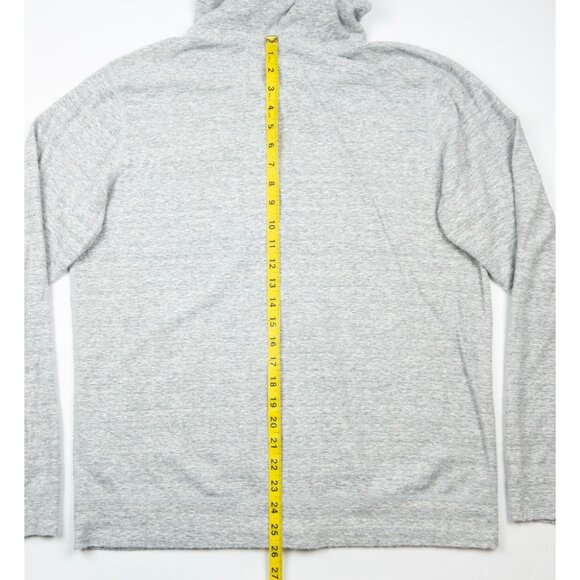 Wings + Horns Hoodie Men's Large Gray Full Zip Sweatshirt Static Dobby Slubby - Picture 9 of 12